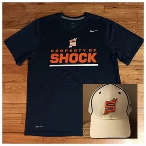 Nike Spokane Shock Dri-Fit t shirt NEW ERA Mesh Trucker Baseball Cap Fan Pack